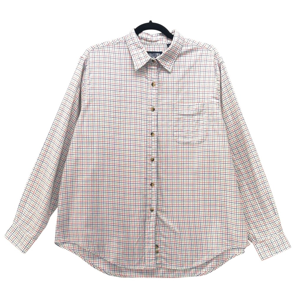 Lands End‎ Button Up Shirt White XL